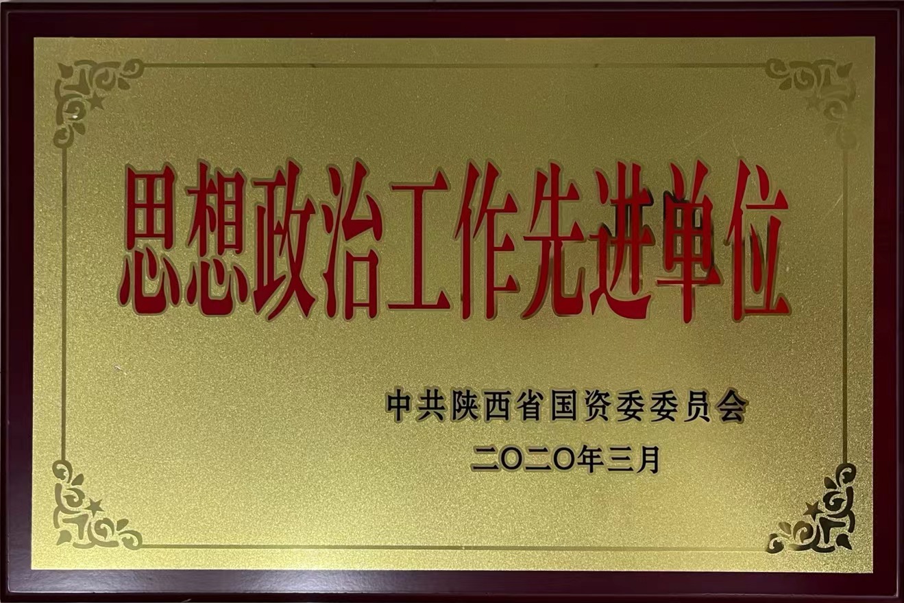 陕西省国资委2019年度头脑政治事情先进单位